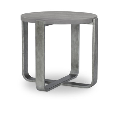 Table d'appoint ronde Zada Base en métal