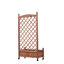 Lit de jardin surélevé avec treillis - paquet de 2 - jardinière en bois pour l'extérieur et support pour plante
