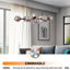 Luminaire suspendu en verre 8 lumières
