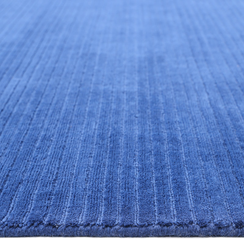 Cairo Hand Knotted Area Rug in Blue, Rectangle 8' x 10'