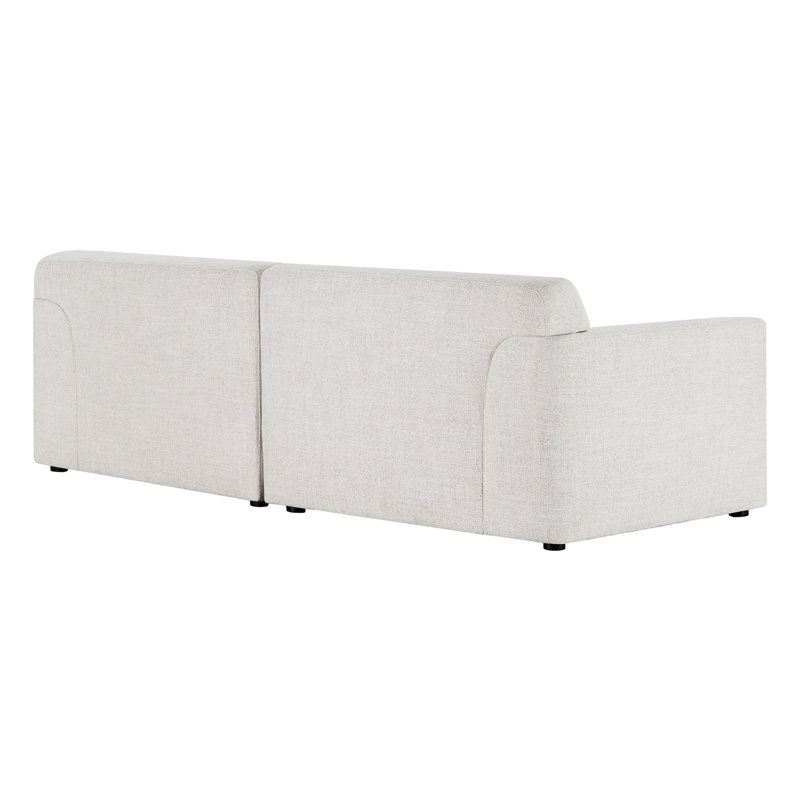Morell 2-Piece 93" Upholstered Modular Sofa, Nathan Wheat Tweed