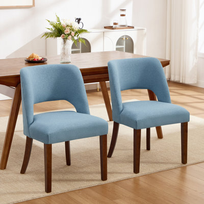 Upholstered Solid Wood Dining Side Chair