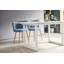 Table de salle à manger carrée extensible avec pieds en métal, conception moderne peu encombrante pour le salon et la cuisine, facile à nettoyer et à ajuster-859470914