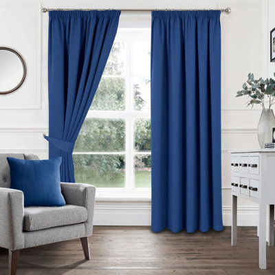 Khaidyn Pencil Pleat Room Darkening Curtain