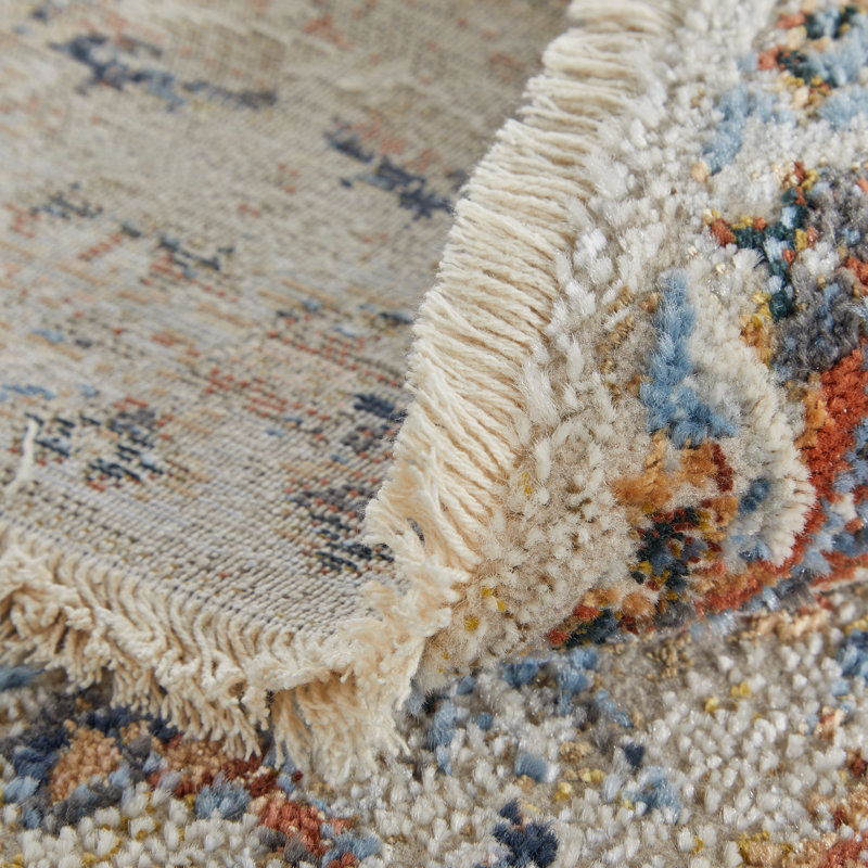 Tapis beige / rouge Benedetto, Rectangle 12 pi x 15 pi