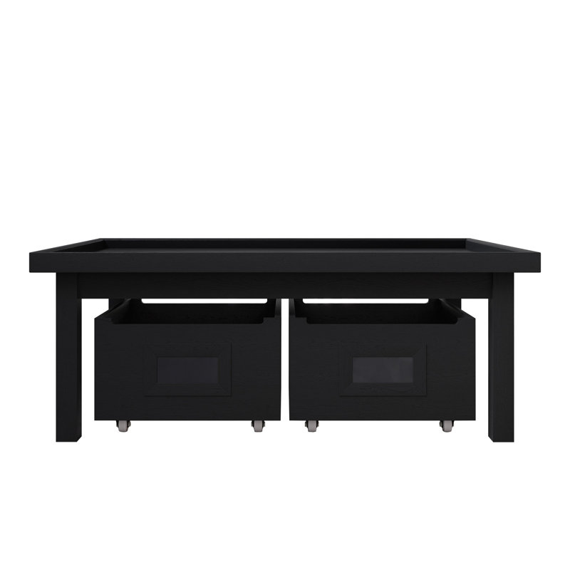 Table d'activité avec rangement pour enfants Avery, Noir