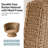 Maitea 36"W Coastal Rattan Swivel Barrel Chair with Removable Cushions Set of 4