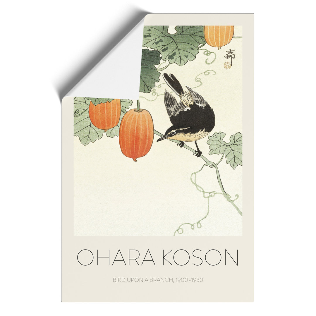 Bird upon a Branch Print by Ohara Koson - Frameless Print