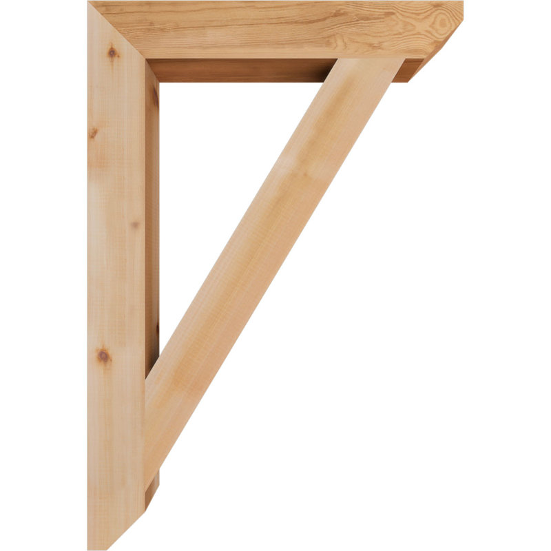 Support traditionnel en bois rustique à lattes, Cèdre rouge, H 38 po x l 3,5 po x P 26 po