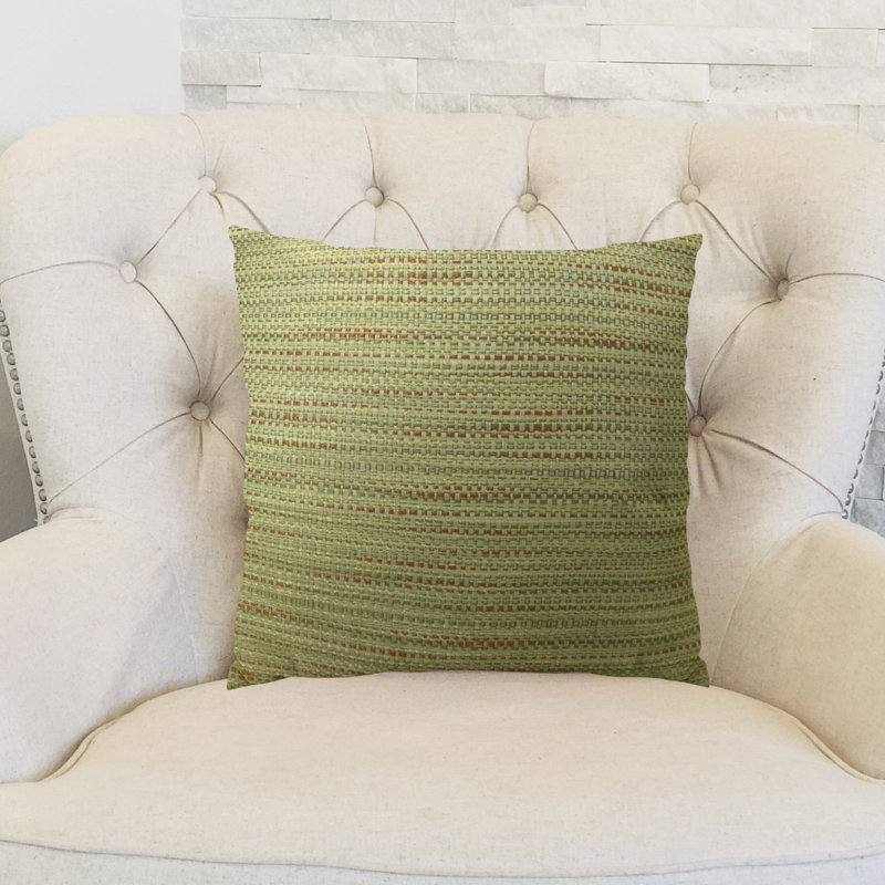 Honeysuckle Striped Reversible Throw Pillow, 18" x 18", Square