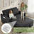 Dharius 48.7"W Square Arm Linen Back Convertible Sleeper Sofa with Cushions, Adjustable Backrest for Small Spaces, Living Room-2042901739