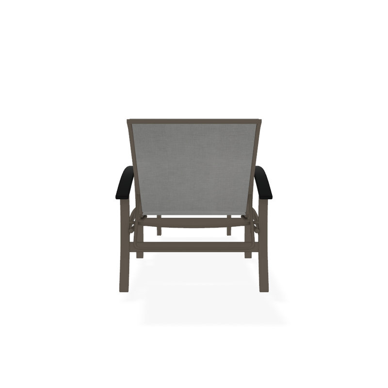 Askar Outdoor Rust-Resistant Metal Chaise Lounge, Alloy Sunbrella®, Textured Snow, Classic Graphite P30