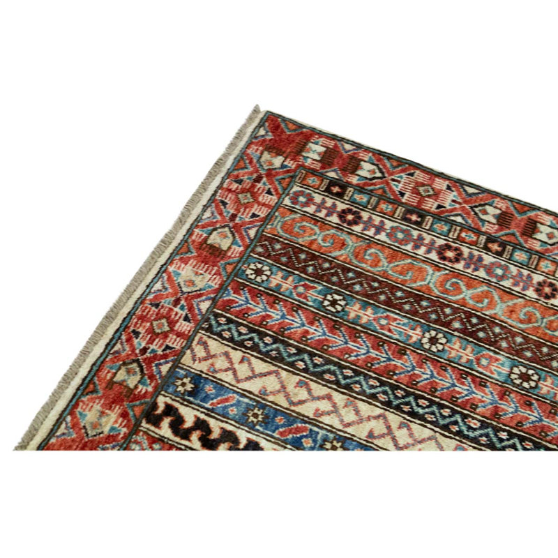 Hand Woven Wool Striped Area Rug
