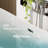 Opalo 59'' x 30'' Soaking Acrylic Bathtub