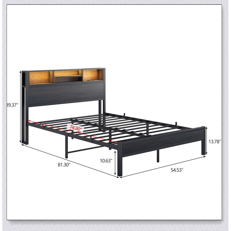 Black / Double Bed