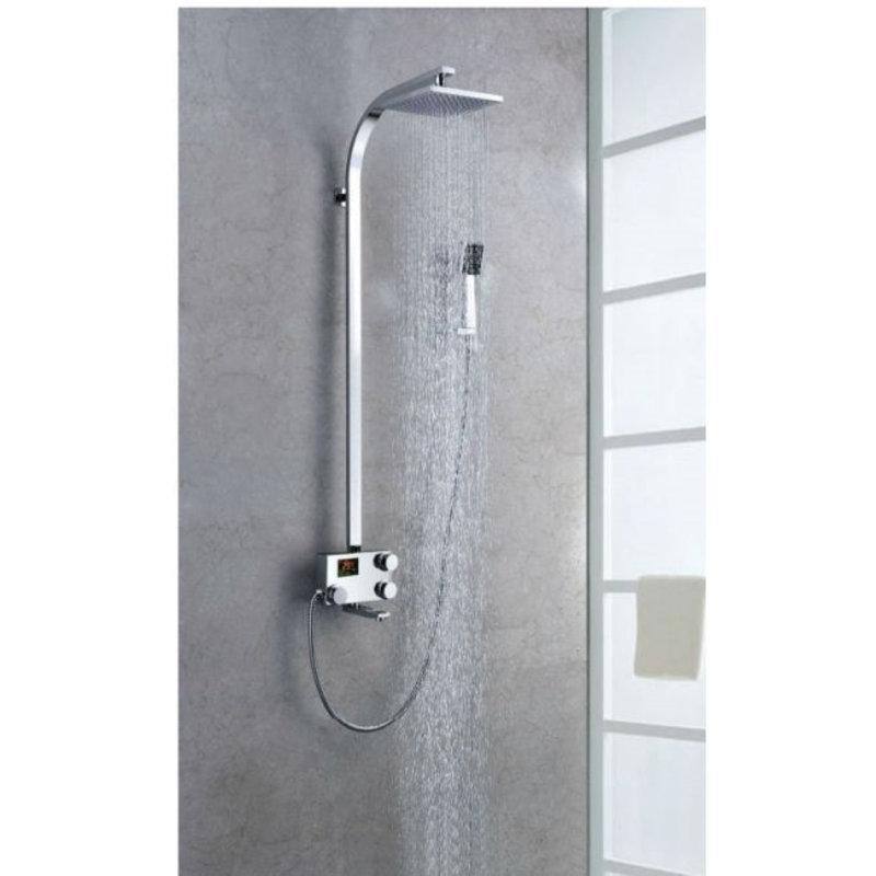 Elegant brushed nickel basin mixer featuring ceramic disc valve and corrosion-resistant finish
