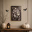 «Black and White Sugar Skull Couple», art mural sur toile d'Halloween-1125002126