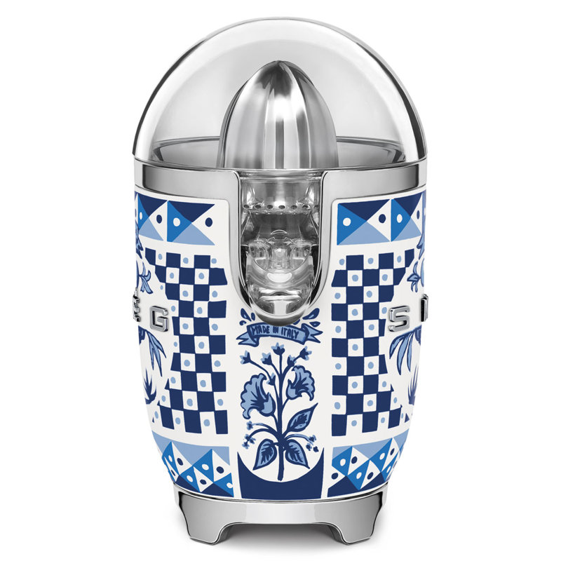 Smeg x Dolce Gabbana D&G Citrus Juicer, Silver/Blue