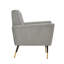 Chaise d'appoint rembourrée avec pieds dorés-857015946
