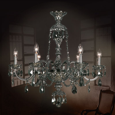 Melina 6 - Light Candle Style Chandelier