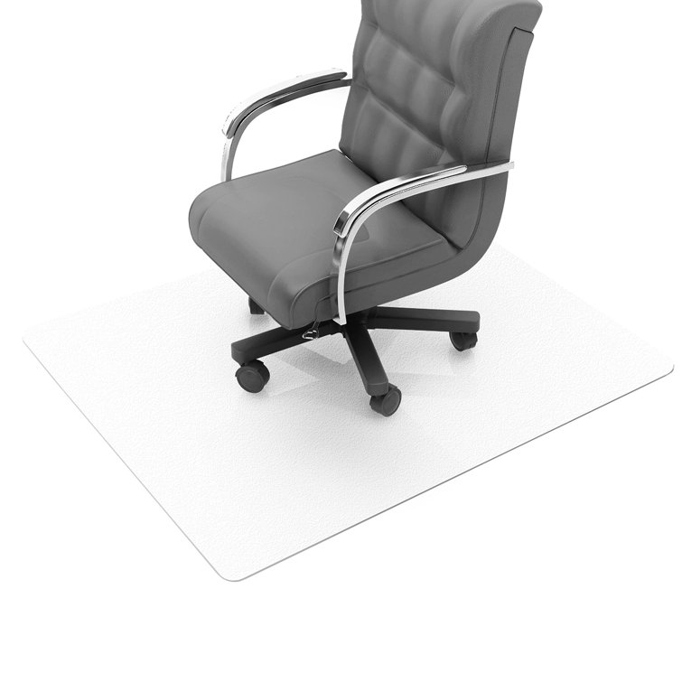 Cleartex ® Enhanced Polymer Rectangular Chair Mat with Anti-Slip Backing for Hard Floors