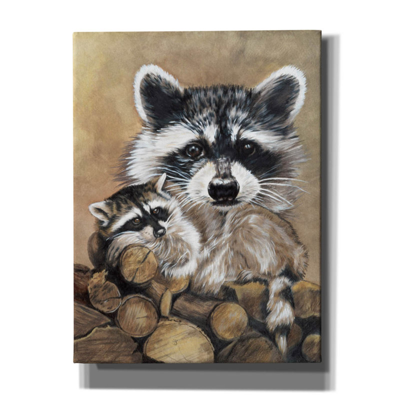«Bandit on Canvas» par Barbara Keith, H 16 po x l 12 po x P 0,75 po
