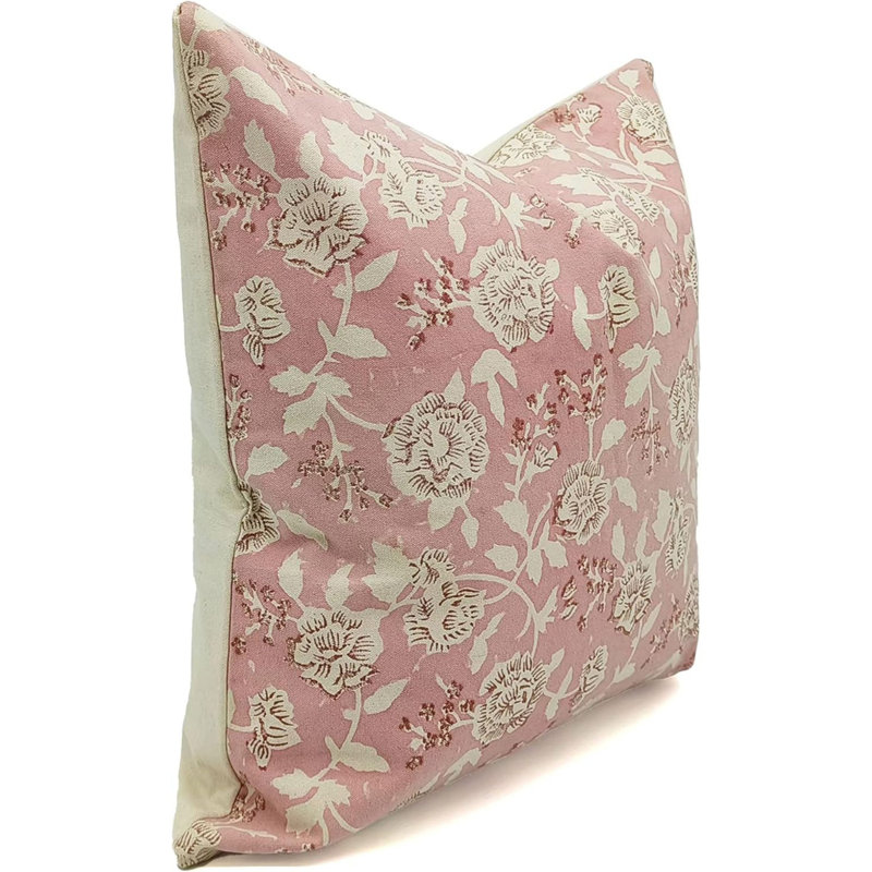 Rameshwaram Kniff Edge Cotton Indoor/Outdoor Pillow Cover, 26"H x 26"W