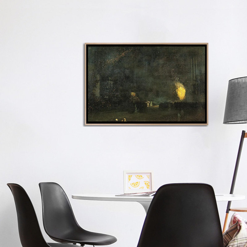 Print, 66.04 cm H x 101.6 cm W x 4.445 cm D, Natural Wood