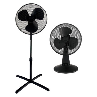 Igenix 12 Inch Desk Fan and 16 Inch Pedestal Fan