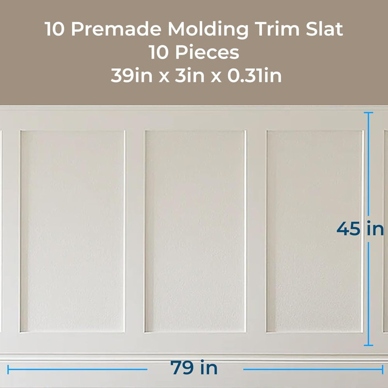 MDF Shaker-Style Wall Paneling kit for DIY Lovers