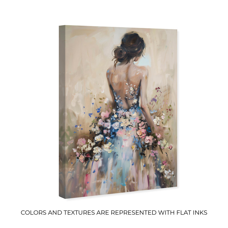 «Dress in Spring Bloom» par Art Remedy, Toile tendue, H 54 po x l 36 po