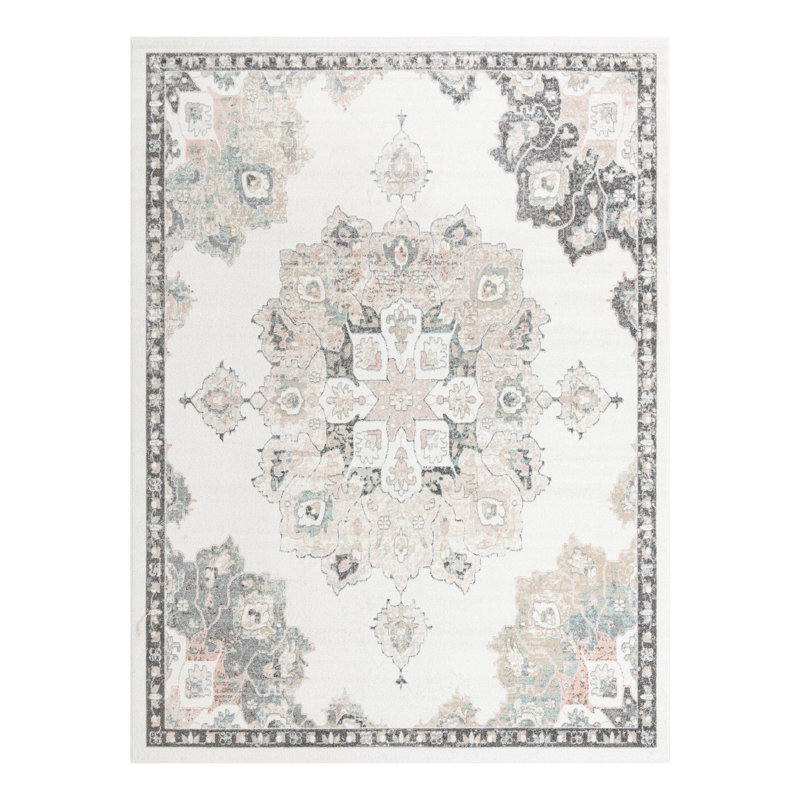 Tapis oriental ivoire, Rectangle 9 pi x 12 pi