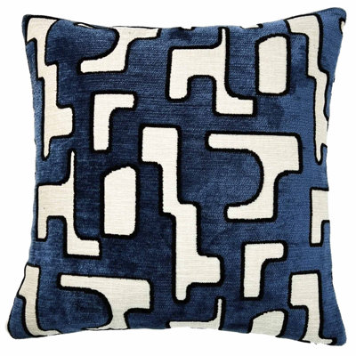 Reversible Chenille Designer Accent Pillow Cover And Insert