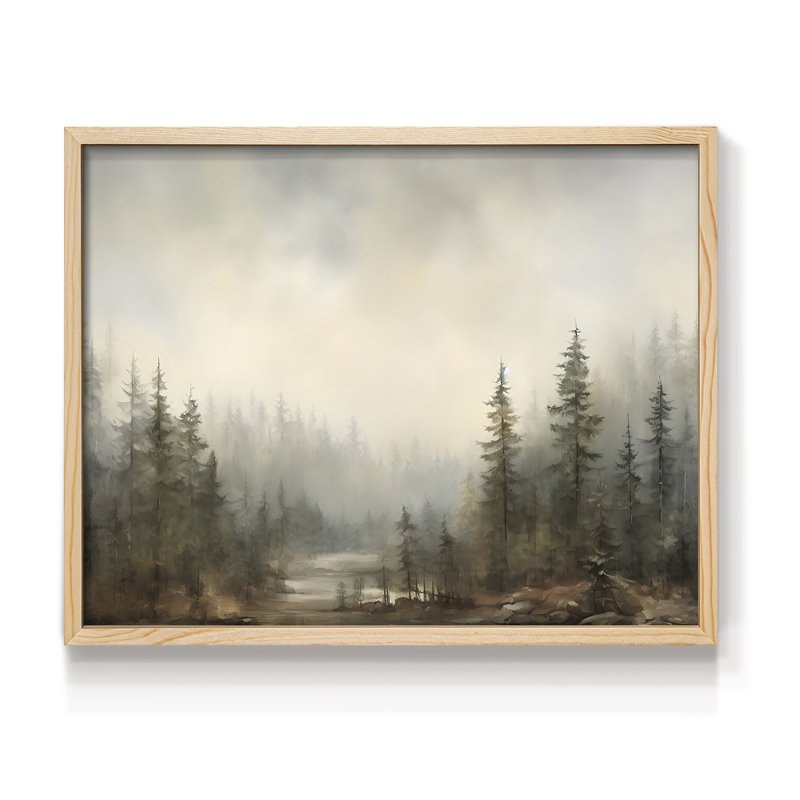 Paysages rétro-DCC-XXXV-II, reproduction encadrée, réversible, H 8 po x l 10 po, Naturel