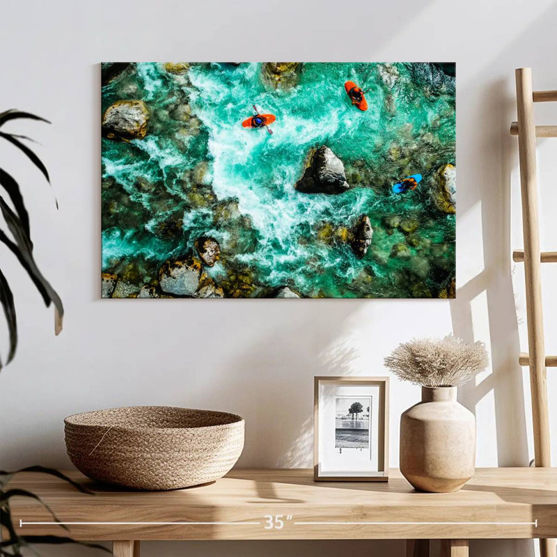 Kayak sur la rivière Sirci Soca, H 16 po x l 24 po