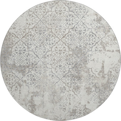 Premium Machine Washable Prisco Ivory Rug