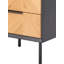 Aneliya 45cm W Metal Bedside Table