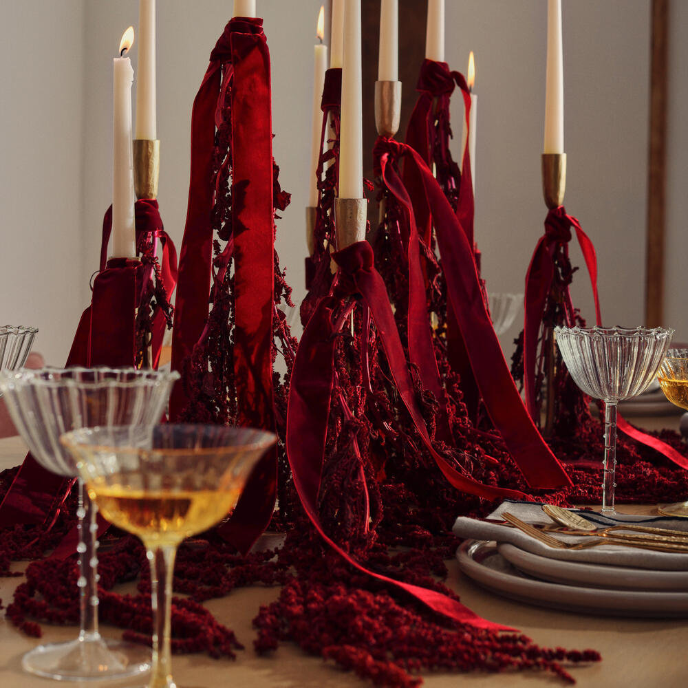 Preserved Amaranthus Stems, Merlot