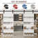 Manufactured Wood Bookshelf Style Barn Door Primed with Mounting Hardware Kit