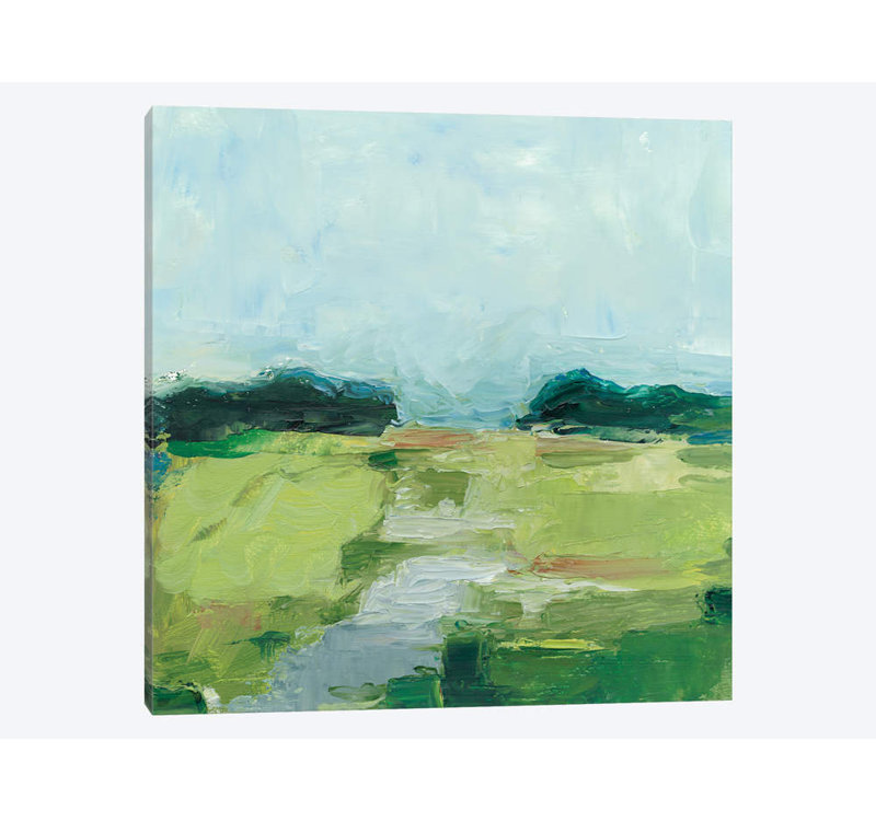 « rurale path i », impression sur toile, H 12 po x l 12 po x P 0,75 po, Toile tendue, Pas de tapis