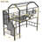 Metal Loft Bed with roof design and a storage box, Twin-594968127