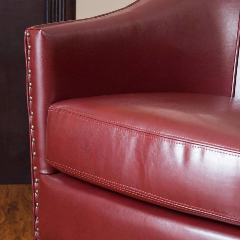 Chaise d'appoint simple, chaise rembourrée, Rouge