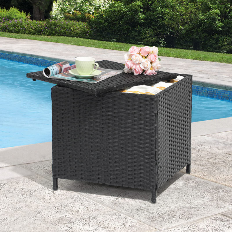 Table d'appoint d'extérieur en osier, Dossier