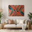 «Geometric Abstraction 55», art mural en métal brun-1021110797
