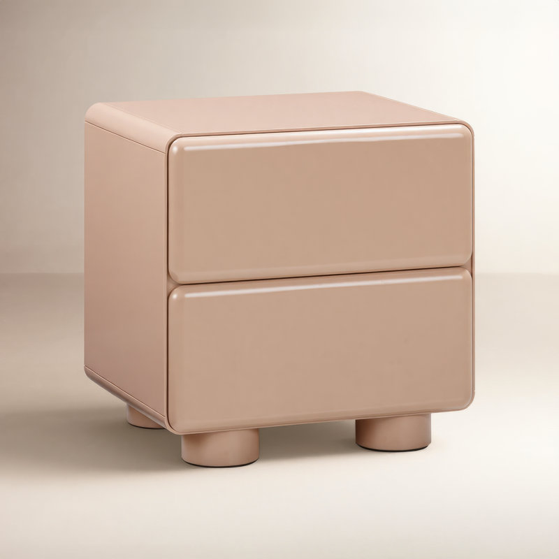 Liviana 22'' W Solid Wood Nightstand, Taupe
