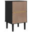 Bedside Table Rattan Look-93366253