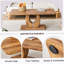 Table basse moderne et simple de luxe moderne de couleur bois. Le bureau d'ordinateur. La table de jeu.