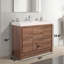 Prarthana 48 po L x 21 po P 2 tiroirs Meuble-lavabo avec évier double et Comptoir en Acrylique-73976487