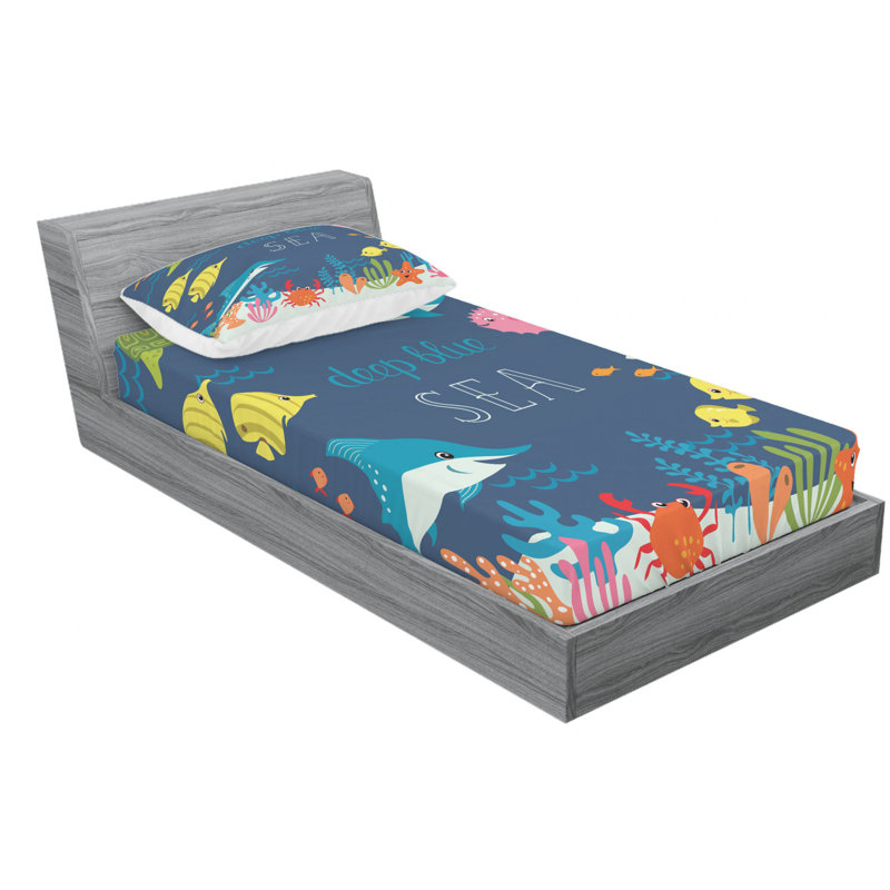 Microfiber Sheet Set, Twin Sheet Set with Fitted Sheet