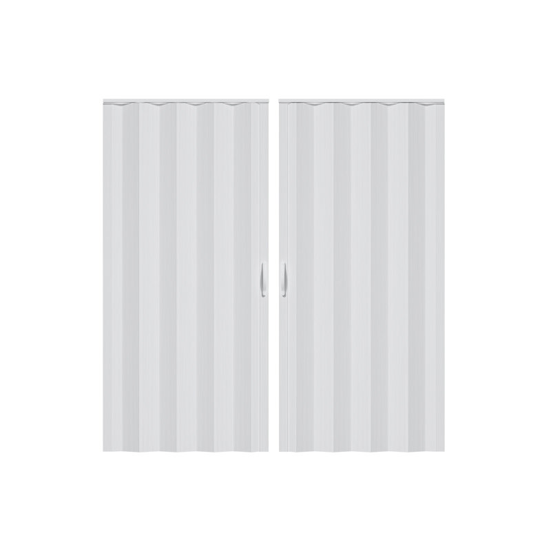 Porte accordéon 79 po, Blanc